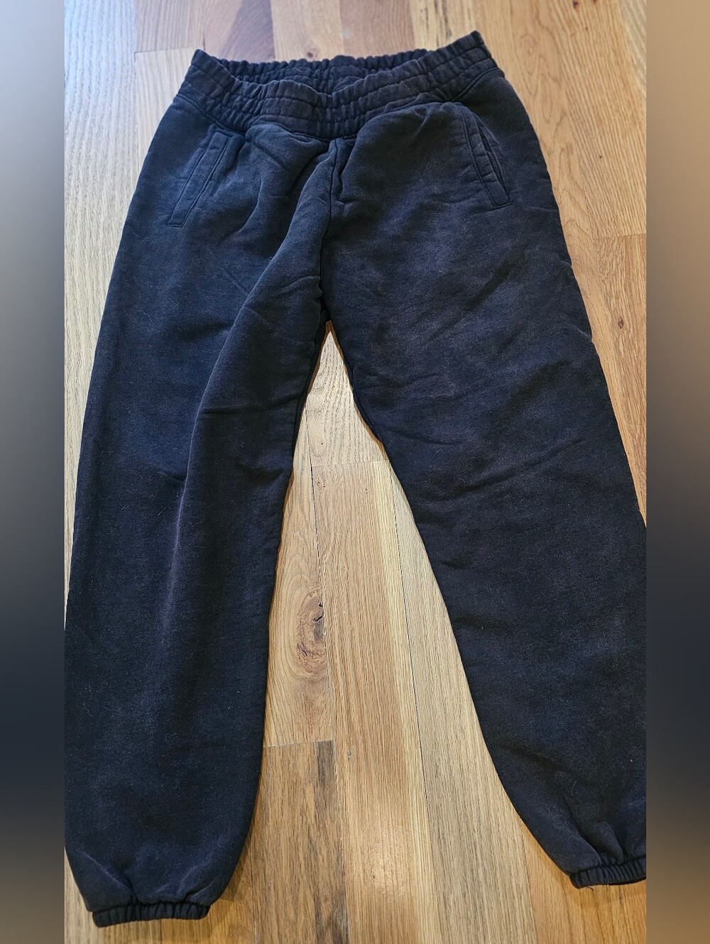 Offline by Aerie Joggers Faded Black Fleece Sweatpants Size S Short